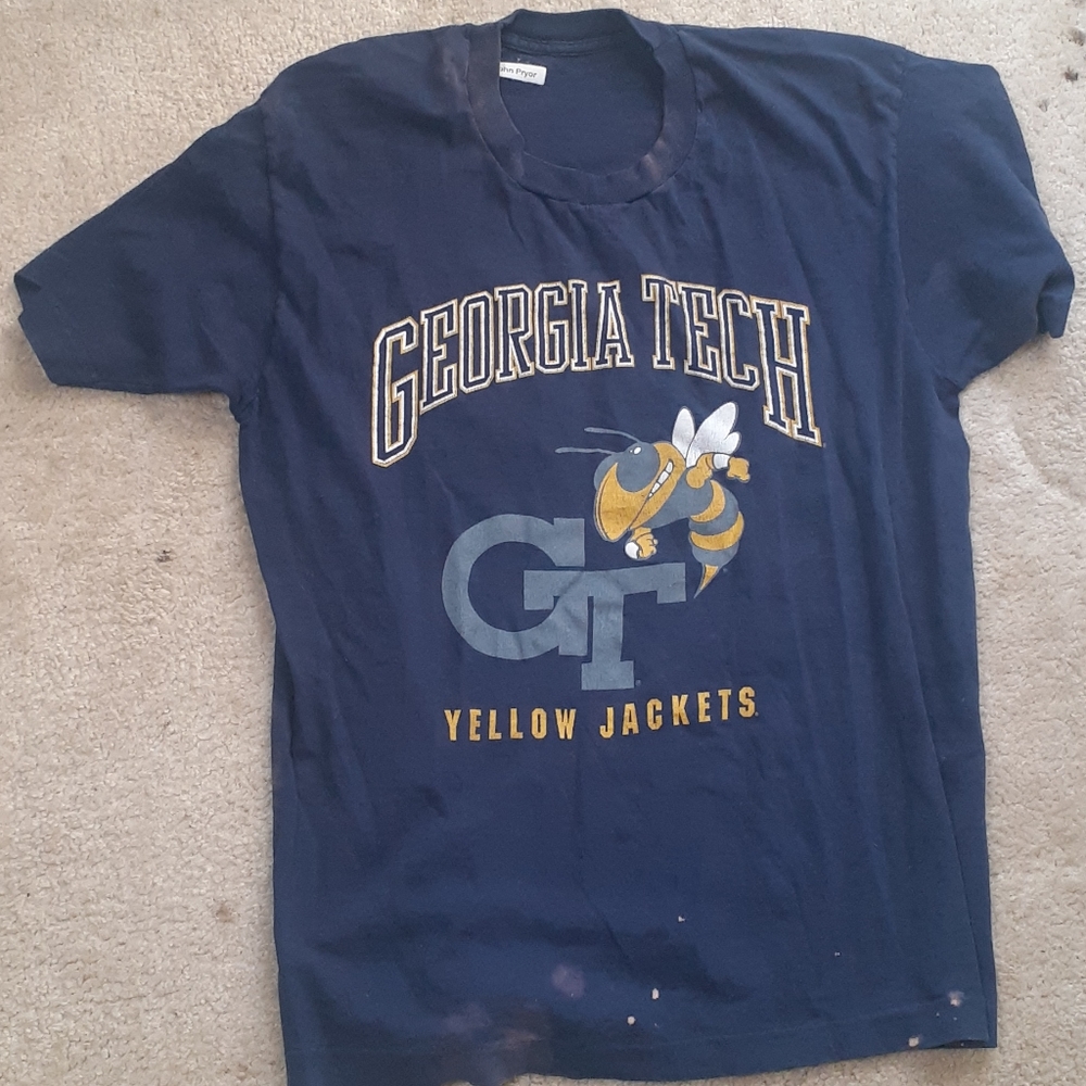 Large Georgia Tech Bleached TShirt